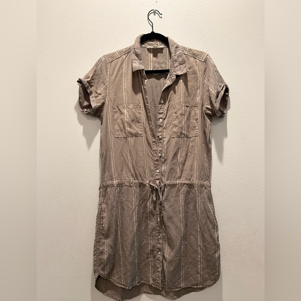 Love Stitch Olive shirt Dress